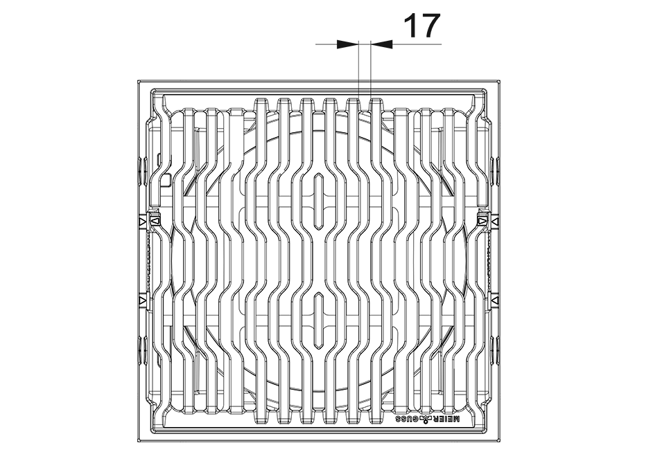 MEIDRAIN 500x500, D400