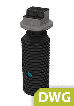 Standard Drawing DN/ID 600 mm road curb gully DWG