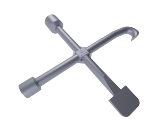 Mutli-funkcionāla atvēršanas atslēga ar āķi