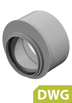 Standard Drawing Reduction Socket short for bridges PP DWG