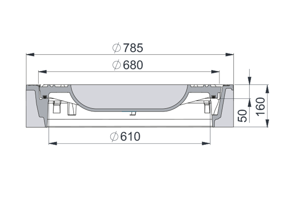 Cover DN610/785, F900