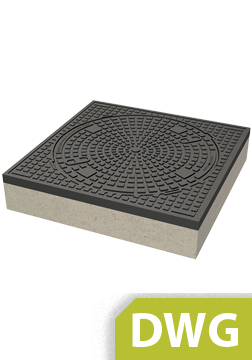 Standard Drawing Cover 785x785, DN 600, D400 DWG