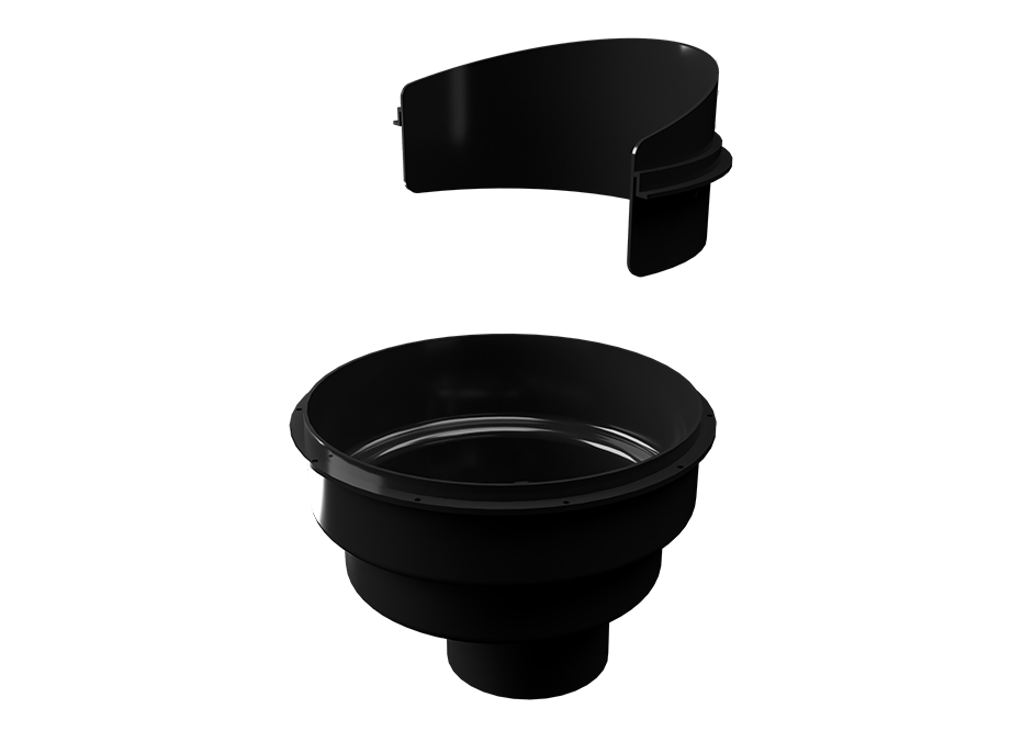 Round rainwater drain DN110