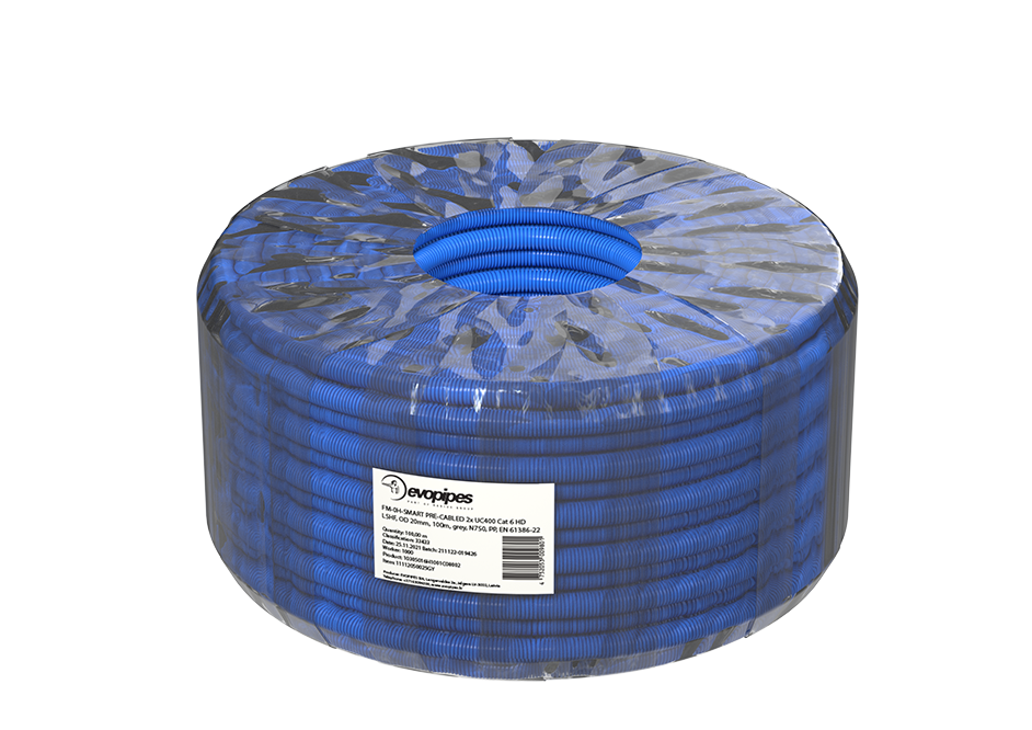 FM-0H-SMART PRE-CABLED 2x UC400 Cat 6 HD LSHF