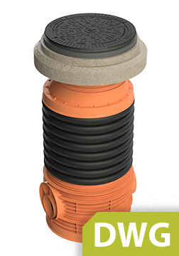 Standard Drawing CSL 800/630 mm with GIGAPIPE riser pipe DWG