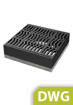 Standard Drawing MEIDRAIN 500 x 500, D400 DWG