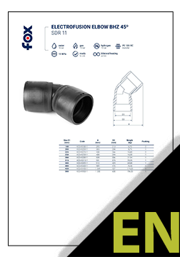 Electrofusion elbow 45° TDS ENG
