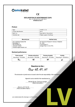 Solid H07Z1-U Dca DoP