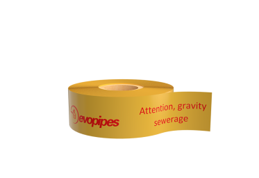 Warning tape "gravity sewer"