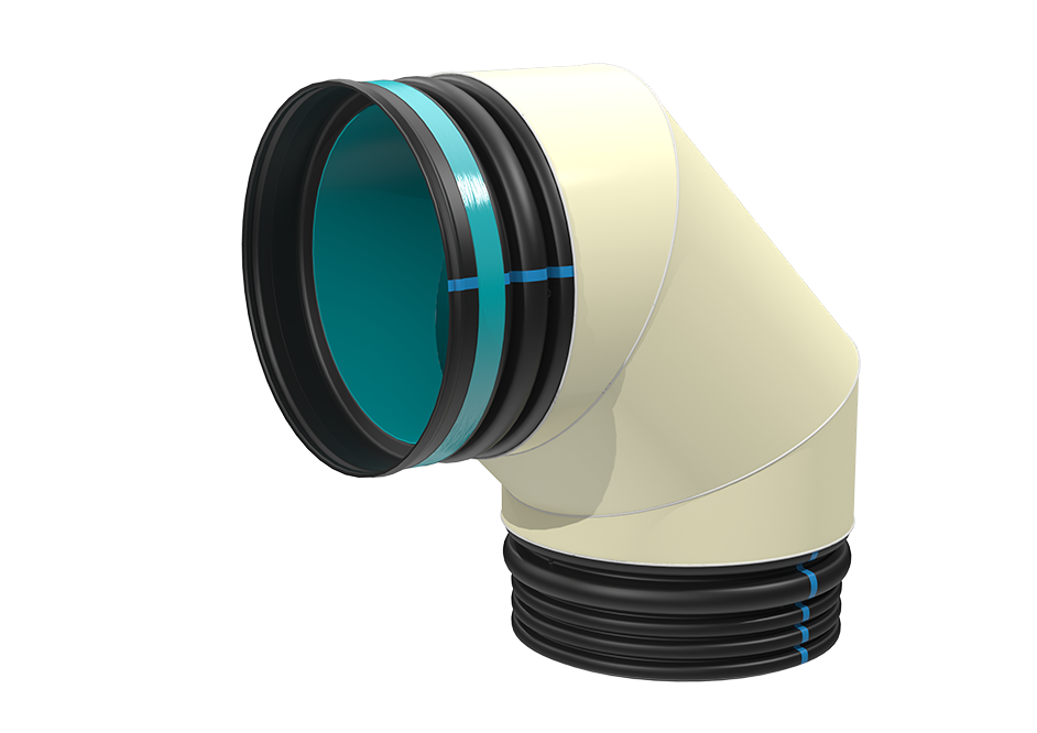 GIGAPIPE Elbow 15°, 30°, 45°, 90°